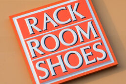 Rack Room Shoes sign - Vero Beach, Florida - Carver Mostardi Photography - Tampa commercial photography.
