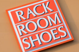 Rack Room Shoes sign - Vero Beach, Florida - Carver Mostardi Photography - Tampa commercial photography.
