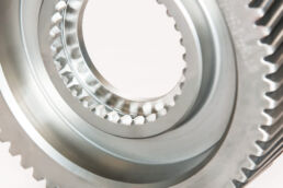 Transmission gear photographed against white by Tampa commercial photographer Carver Mostardi.